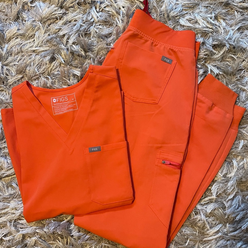 Figs Orange High-Visibility Jacket